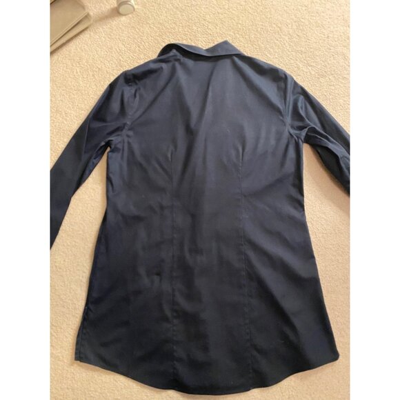 Chico's Long Navy Blue Dress Shirt - Picture 3 of 3